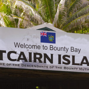 Pitcairn welcome sign_Photo Lionel Gouverneur